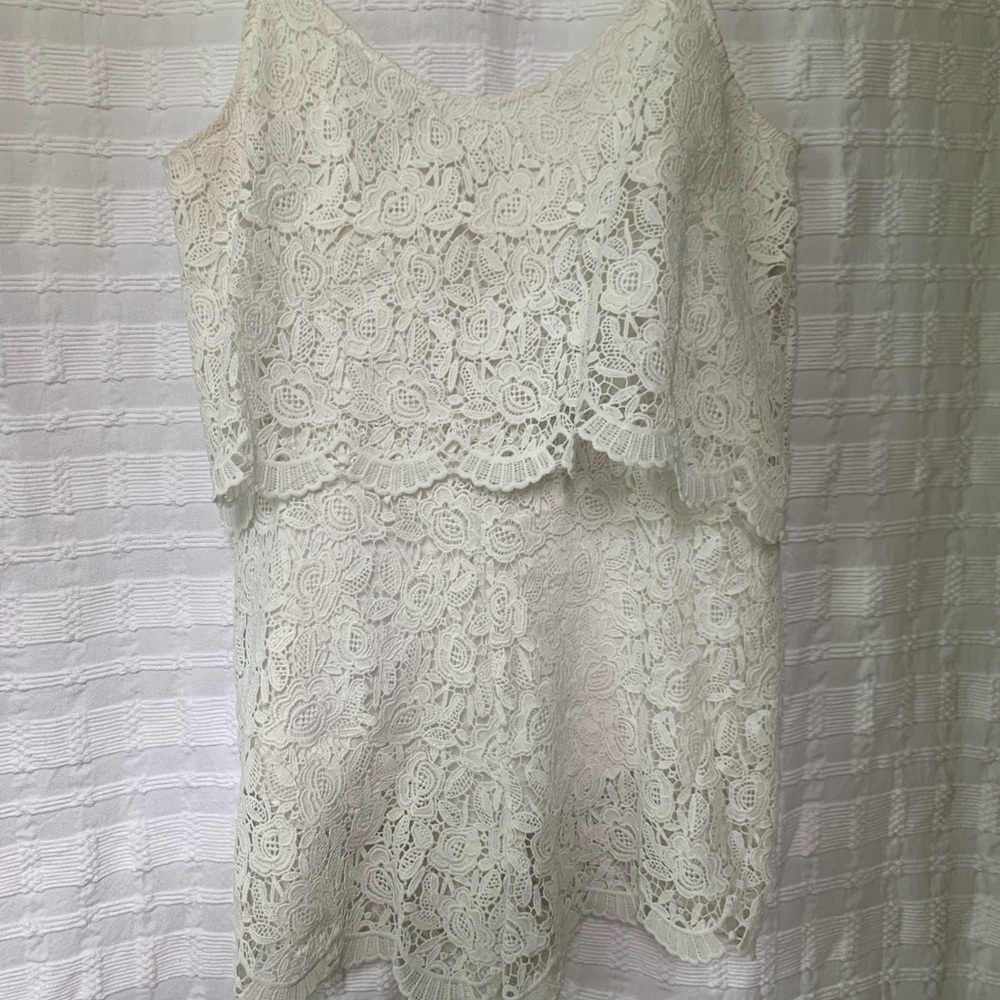 White Lace Romper